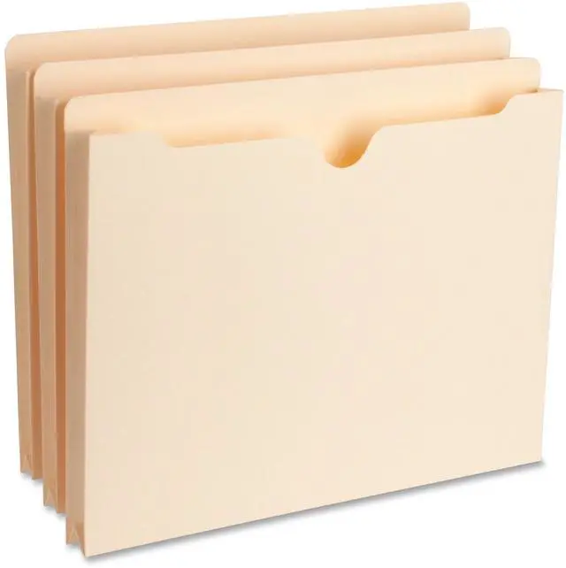 Main image of Business Source File Pocket Straight Tab 1" Exp. 200 Cap. Letter 50/BX MLA 65797