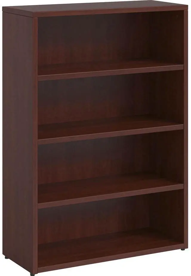 Alt view image 3 of 3 - Lorell PBK3448MY Prominence Mahogany Laminate Bookcase