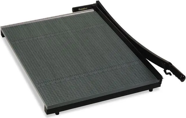 Alt view image 13 of 14 - Premier The Original Green Paper Trimmer 20 Sheets Wood Base 12 1/2"x 12" W12