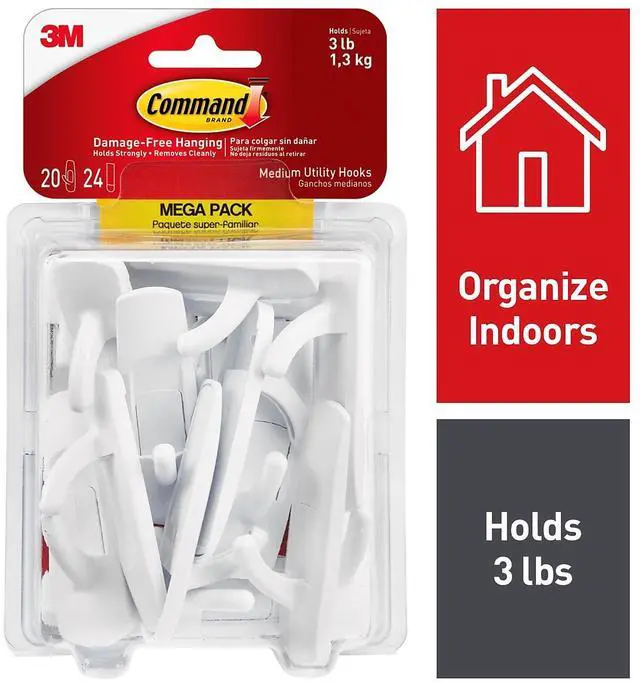 Alt view image 9 of 14 - Command Hook,Medium,Mega,20/Pk 17001MPES