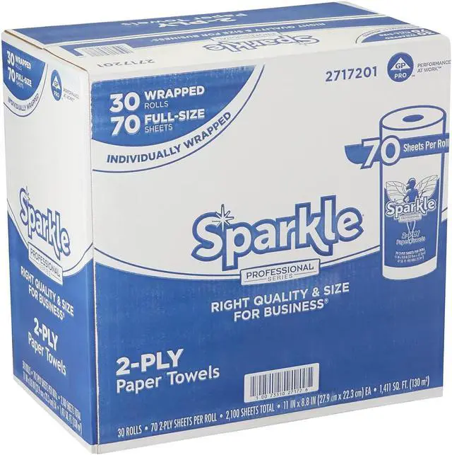 Alt view image 10 of 11 - Georgia Pacific Sparkle Premium Roll Towels 70 Sheets/Roll