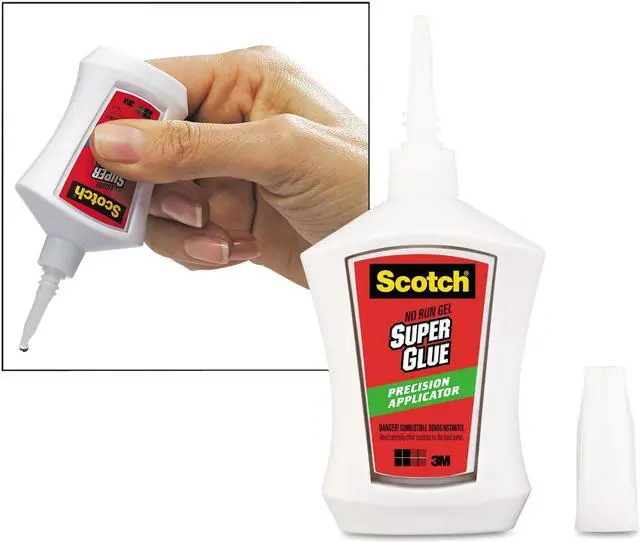 Alt view image 4 of 18 - Scotch Super Glue Gel In Precision Applicator-.14 Ounces