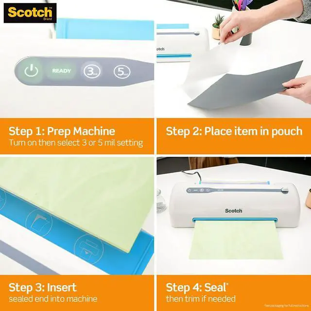 Alt view image 19 of 19 - Scotch Refill Rolls for Heat-Free 9 Laminating Machines 90 ft. DL961