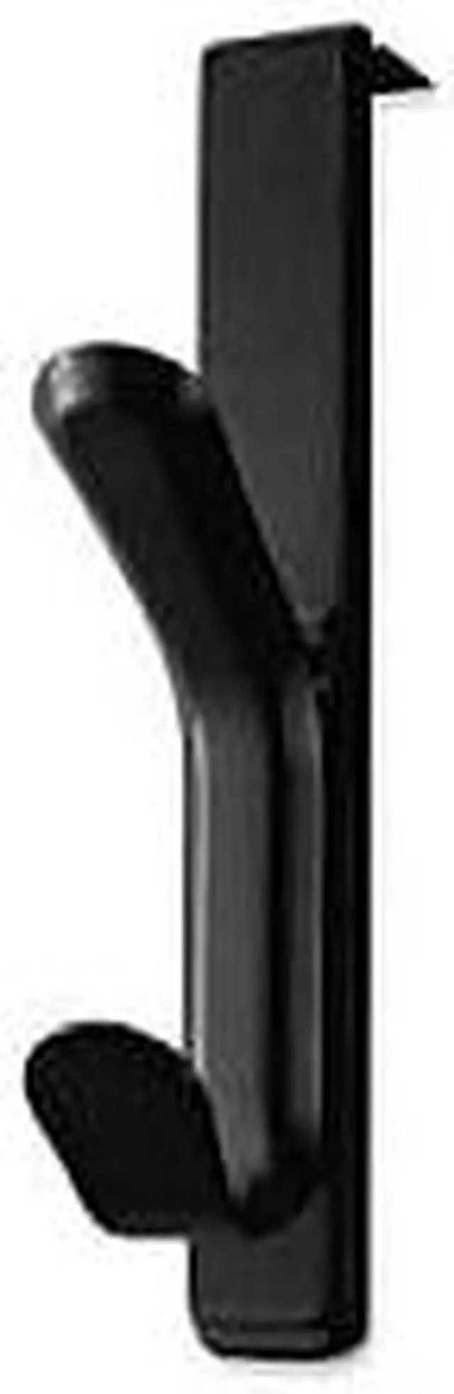 Alt view image 7 of 7 - Lorell Panel Double Coat Hook 36/BX Black 80665