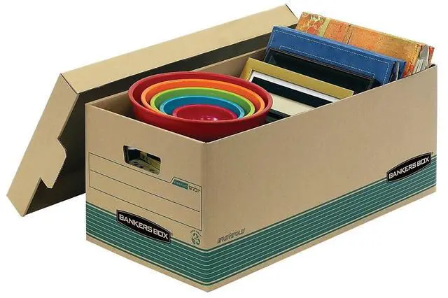 Alt view image 15 of 16 - Fellowes 1270101 Stor/File Extra Strength Storage Box, Letter, Lift-Off Lid, Kft/Green, 12/Carton