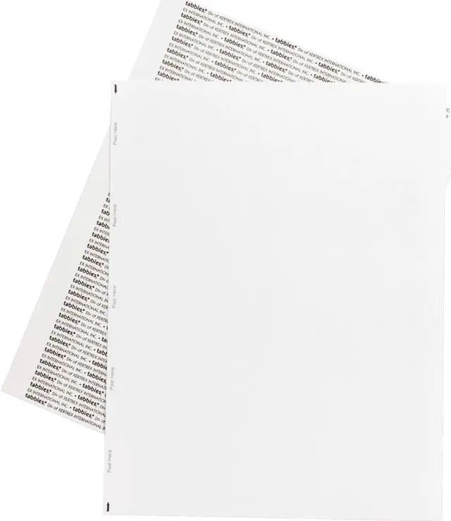 Alt view image 3 of 11 - Tabbies TAB59533 Transcription Label- Unruled- 1-Sheet- 8-.50in.x11in.- White