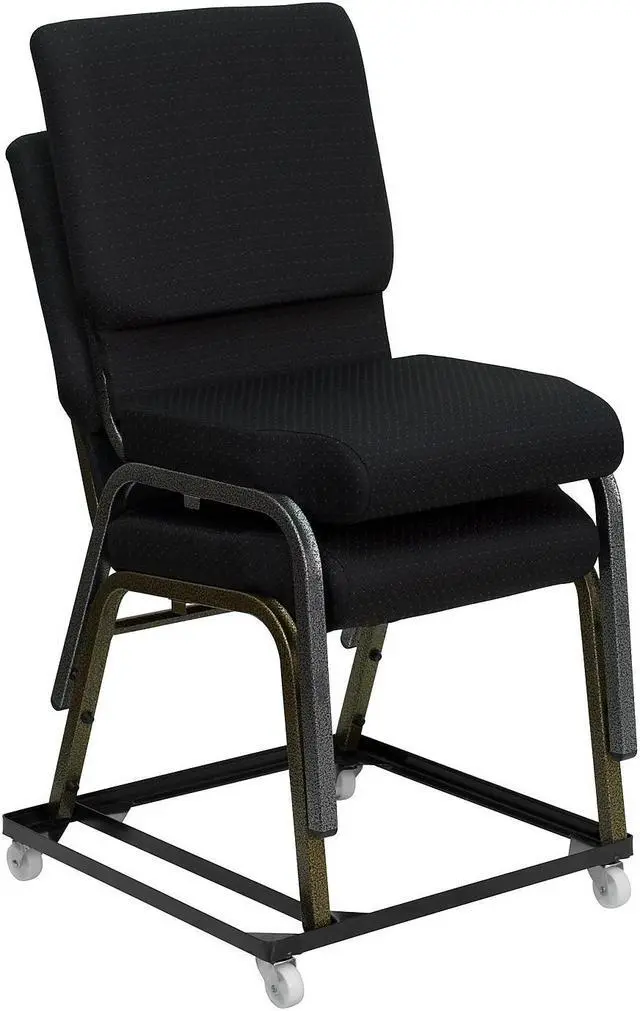Alt view image 7 of 12 - FLASH FURNITURE 8-FD-BAN-CH-DOLLY-GG HERCULES Series Steel Stack Chair and