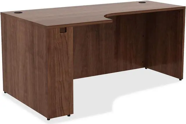 Main image of Lorell Left Corner Credenza 66"x36"x29-1/2" Walnut 34394