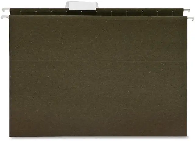 Alt view image 10 of 10 - Business Source Hanging Folder 1/5 Tab Cut Letter 25/BX Standard Green 17533