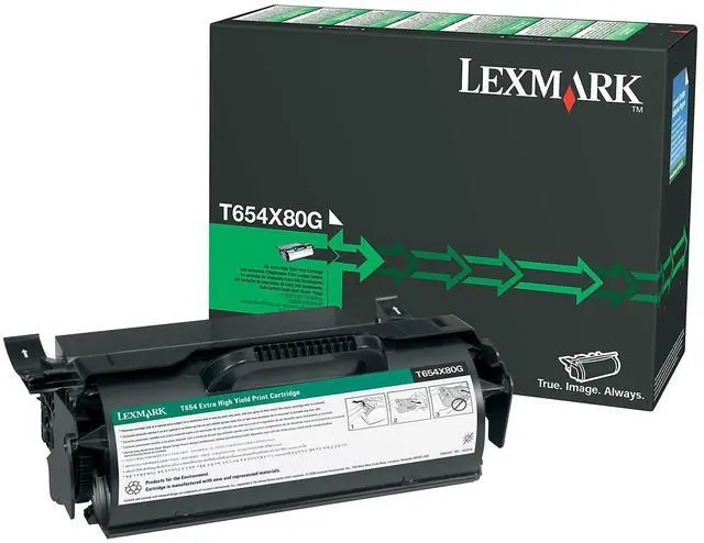 Alt view image 5 of 12 - Lexmark T654X80G Extra High Yield Toner Cartridge - Black