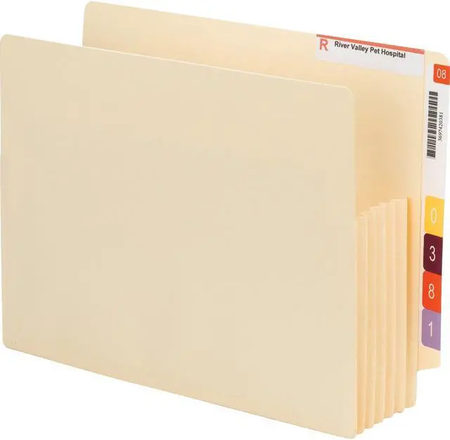 Main image of Smead Manufacturing Company SMD75175 File Pockets- End Tab Conv- Ltr- 5-.25in. Exp- MLA