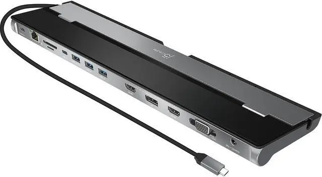 Alt view image 10 of 20 - j5create USB-C™ Triple Display Docking Station