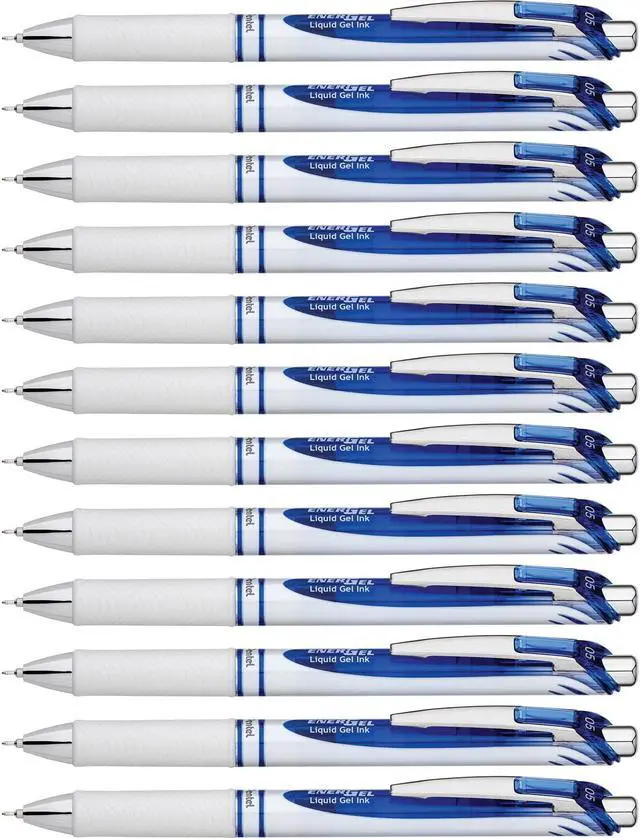 Main image of Pentel Gel Pen Retractable/Refillable Needle Tip 0.5mm 12/DZ BE Ink BLN75PWCDZ