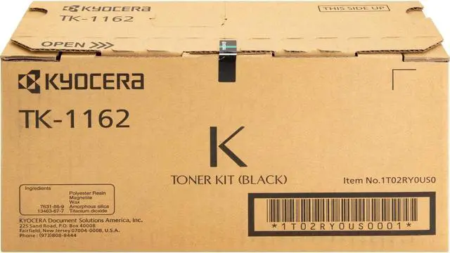 Alt view image 9 of 11 - Black Toner Cartridge for Kyocera TK-1162 ECOSYS P2040dw, Genuine Kyocera Brand