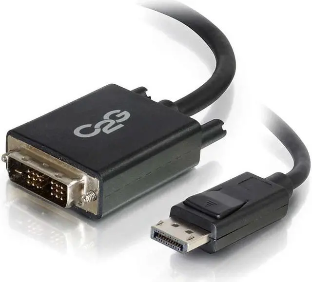 Alt view image 13 of 18 - C2G 6ft DisplayPort to DVI Adapter Cable - M/M - DisplayPort/DVI-D for Notebook, Monitor, Desktop Computer, Video Device - 6 ft - 1 x DisplayPort Male Digital Audio/Video - 1 x DVI-D (Single-Link) ...