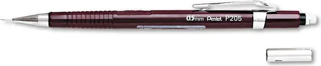Alt view image 3 of 8 - Pentel Sharp Mechanical Drafting Pencil 0.5 mm Burgundy Barrel P205B
