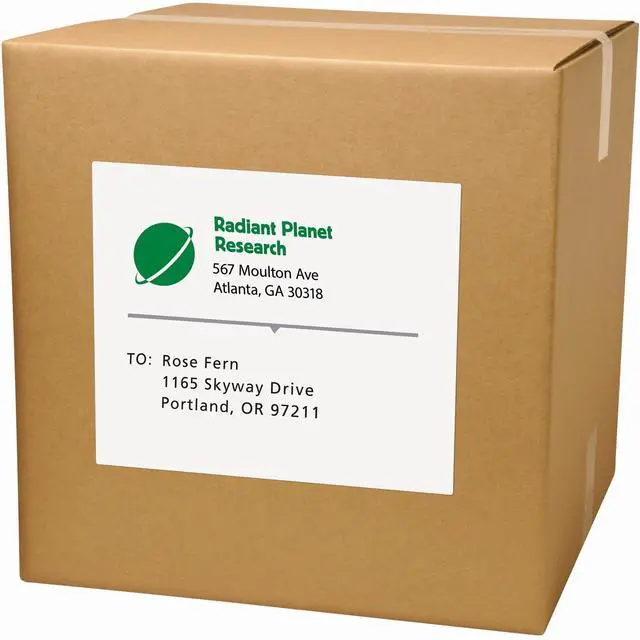 Alt view image 2 of 2 - Avery Labels Shipping 8-1/2"x11" 1UP 500/Box Matte White 91200