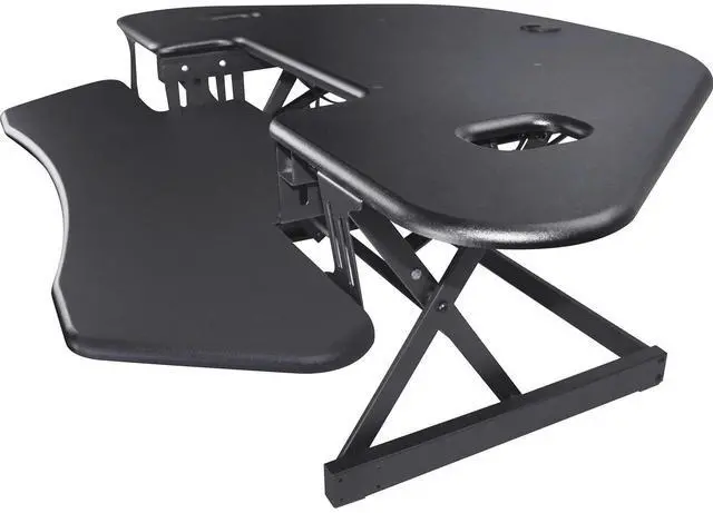 Main image of Lorell Corner Desk Riser Adjustable 45-3/5"Wx31"Lx18-1/10"H BK 82014
