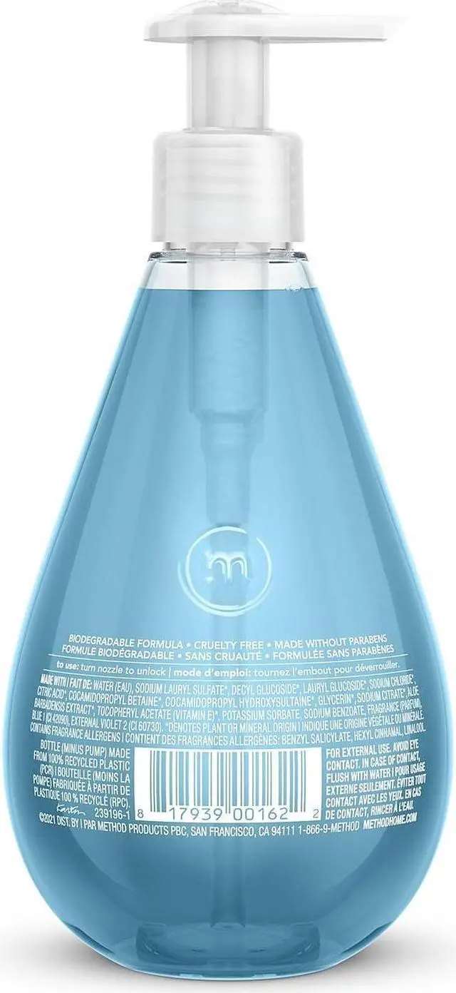 Alt view image 12 of 14 - Method Gel Hand Wash Sea Minerals 12 oz Pump Bottle 00162
