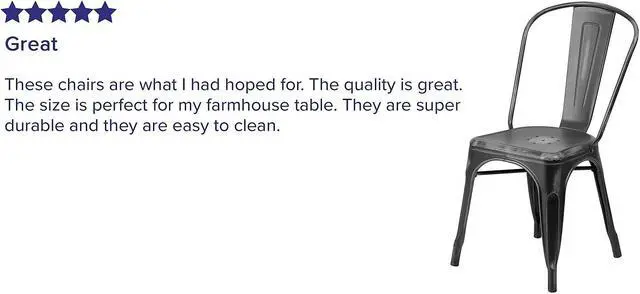 Alt view image 12 of 14 - 4 Pk. Distressed Black Metal Indoor Stackable Chair