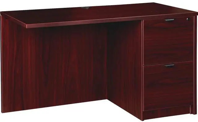 Main image of Lorell Right Return F/F 48"Wx24"Dx29"H Mahogany PR2448RMY
