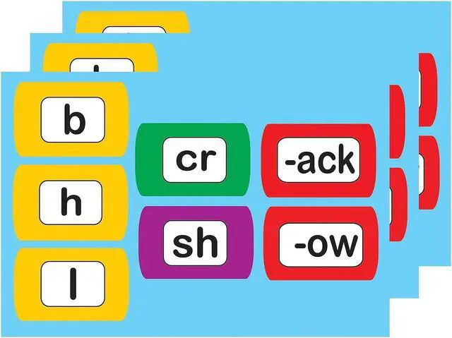 Main image of Ashley Productions Die-Cut Magnetic Foam Word Chunking 100 Pieces Per Pack 3