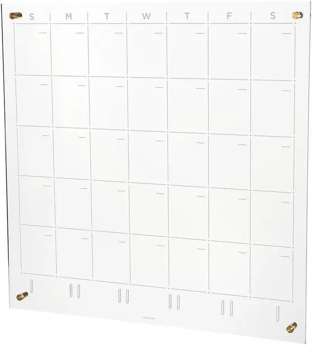 Main image of Russell+Hazel Standard Acrylic Calendar Whiteboard 2' x 2' 24448330