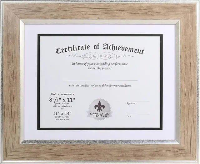 Main image of Universal All Purpose Document Frame 8 1/2 x 11 Insert Black 3/Pack 76848