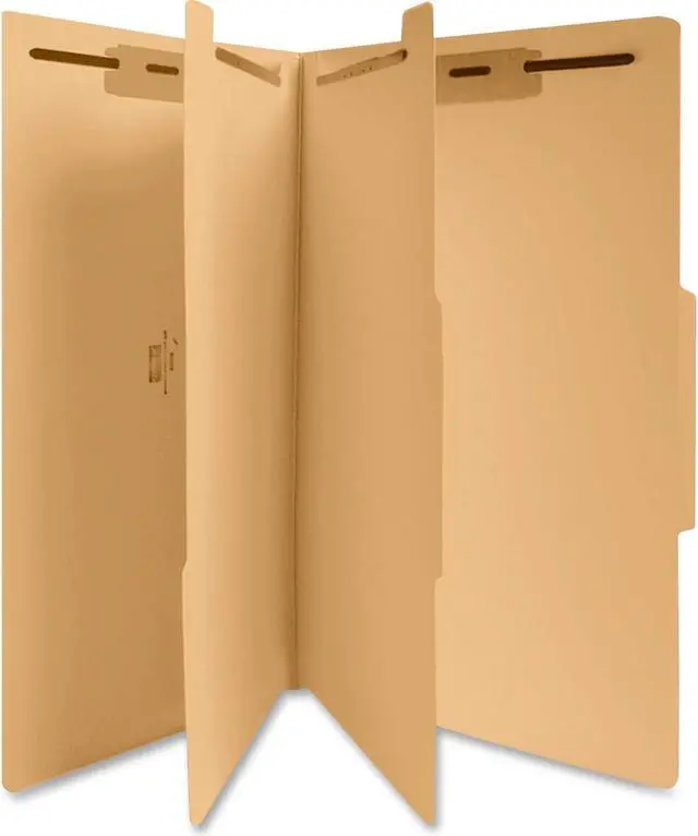 Alt view image 4 of 8 - Sparco SPR95008 Classification Folder 8.50" Width x 14" Length Sheet Size - 1" Expansion - 1" Folder,  6 Dividers - Manila, 1 Each