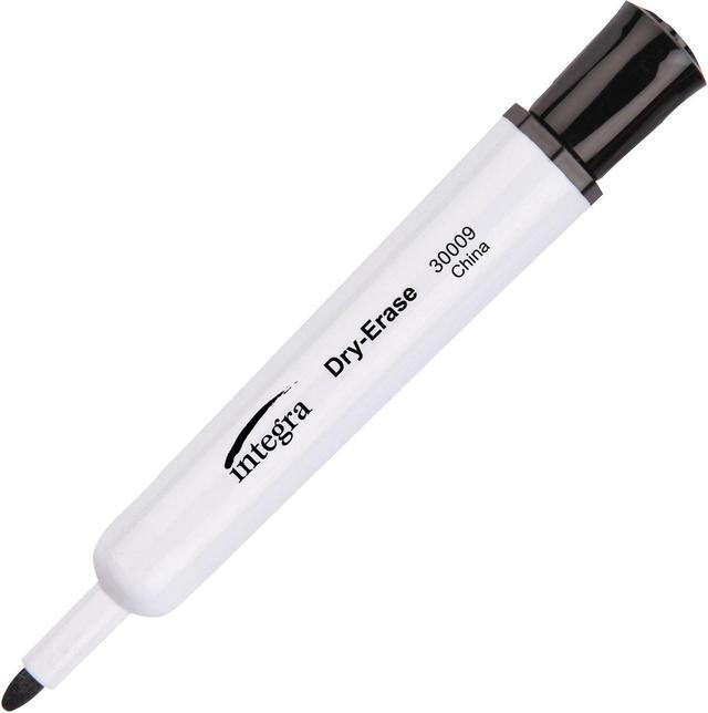 Integra Dry-Erase Markers - Black - 12 / Box Integra Dry-Erase Markers - Black - 12 / Box