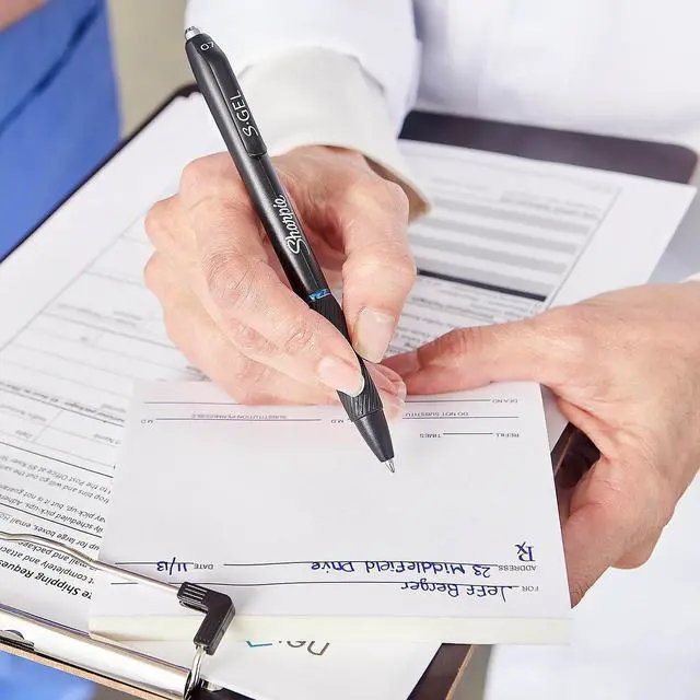 Alt view image 3 of 6 - Sharpie S-Gel Gel-Ink Pen Refill Medium Point Blue Ink 2/Pack (2141127)