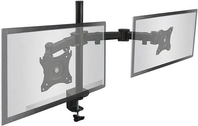 Alt view image 12 of 12 - Mount-It! MI-1752 Full Motion Dual Monitor Desk Mount