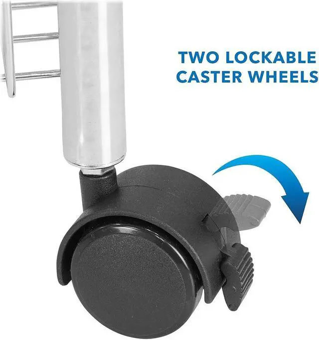 Alt view image 12 of 13 - Mount-It! 3-Tier Rolling Utility Cart | Silver