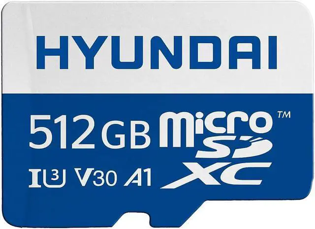 Alt view image 8 of 11 - Hyundai MicroSD 512GB U3 4K Retail w/Adapter