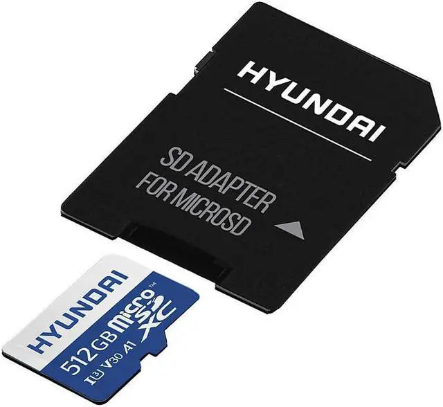 Alt view image 9 of 11 - Hyundai MicroSD 512GB U3 4K Retail w/Adapter