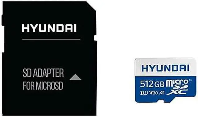 Alt view image 10 of 11 - Hyundai MicroSD 512GB U3 4K Retail w/Adapter