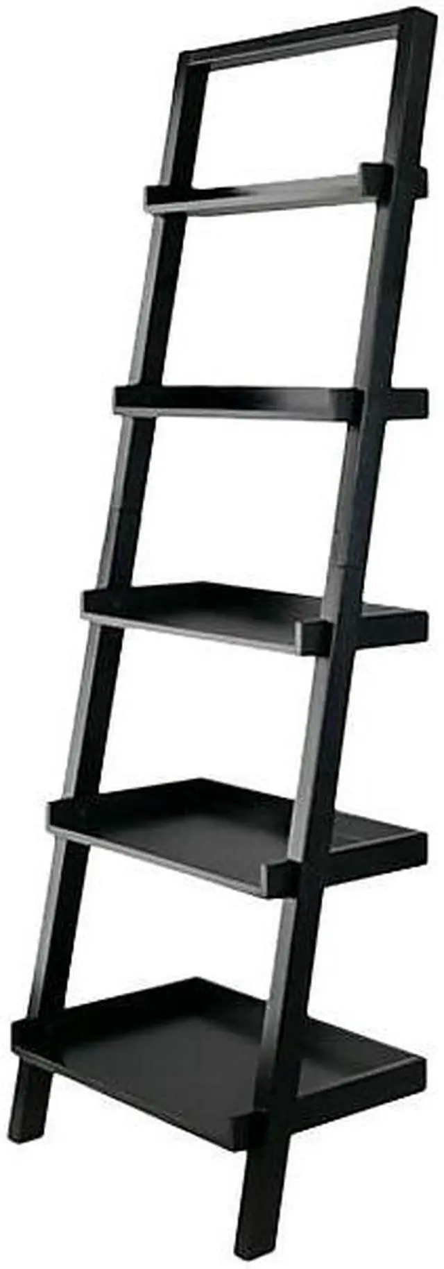 Alt view image 2 of 20 - Winsome Wood 29553 Bellamy Leaning Shelf, Black