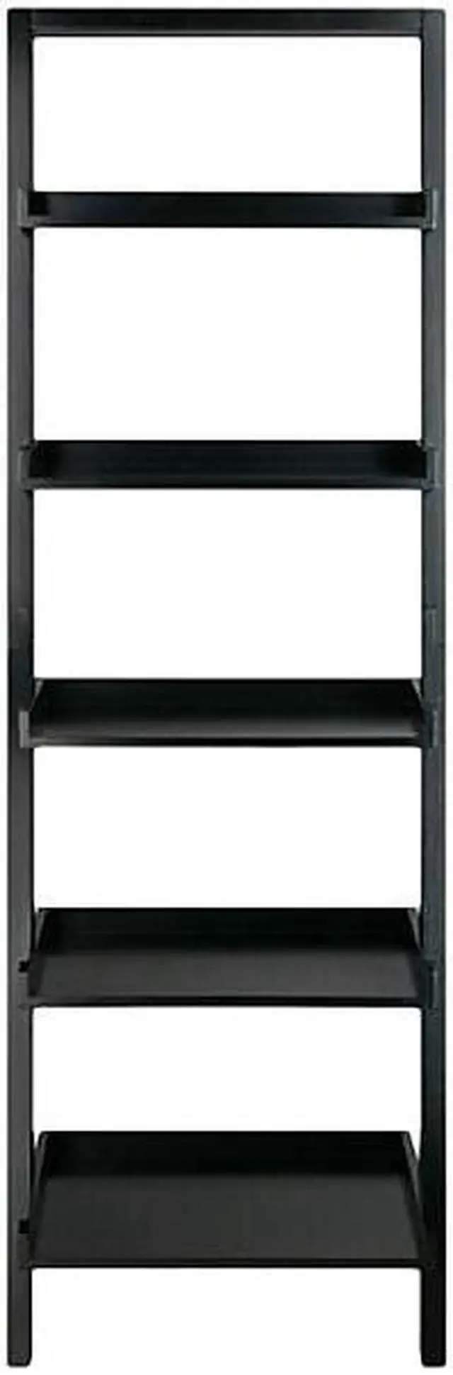 Alt view image 17 of 20 - Winsome Wood 29553 Bellamy Leaning Shelf, Black
