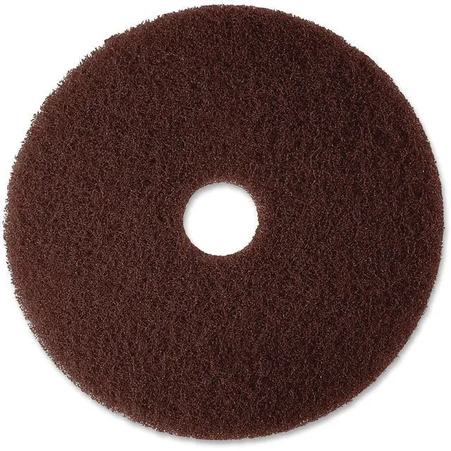 Alt view image 5 of 5 - 3M Corporation MCO 08448 20 Inch 7100 Low-Speed Floor Strip Pad- Brown - Case of 5