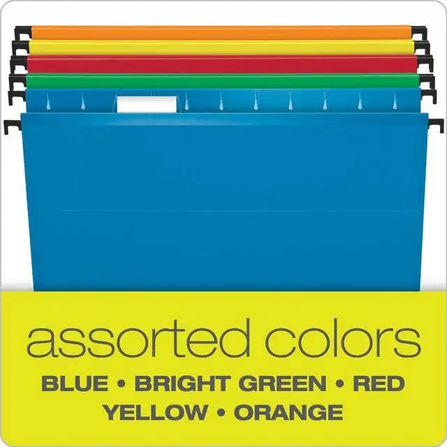 Alt view image 15 of 16 - Pendaflex 615315ASST Poly Laminate Hanging Folders, Legal, Assorted, 20/Box, 1 Box