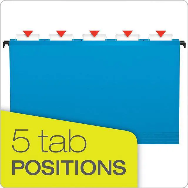 Alt view image 16 of 16 - Pendaflex 615315ASST Poly Laminate Hanging Folders, Legal, Assorted, 20/Box, 1 Box