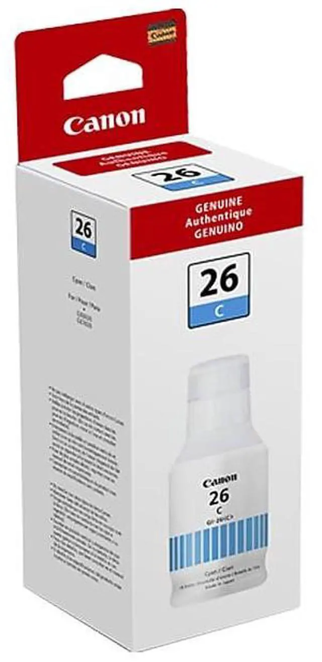 Alt view image 11 of 15 - Canon GI-26 Pigment Cyan Ink Bottle 4421C001