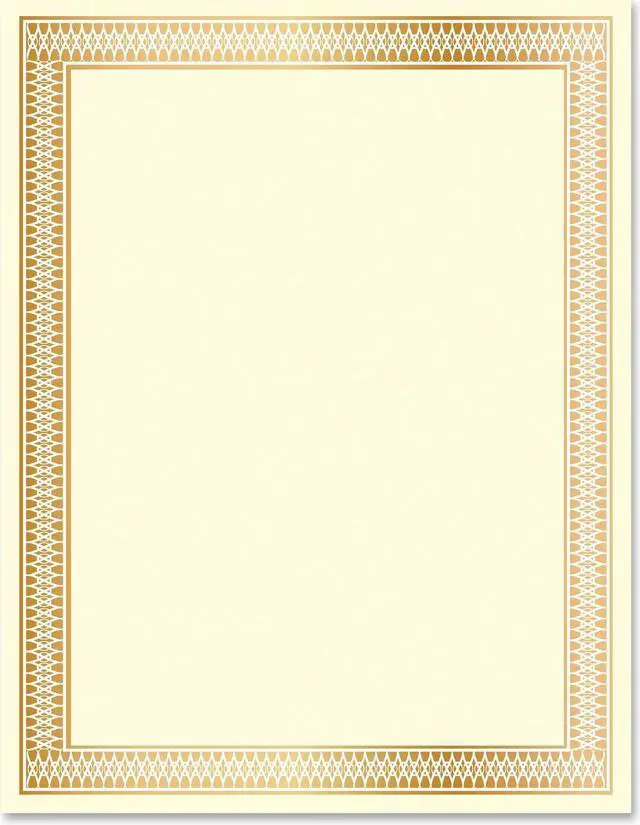 Alt view image 4 of 5 - Geographics Traditional Award Certificates - 24 lb - Laser, Inkjet Compatible - Gold100 / Pack  GEO47833