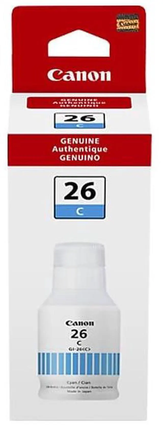 Alt view image 10 of 15 - Canon GI-26 Pigment Cyan Ink Bottle 4421C001