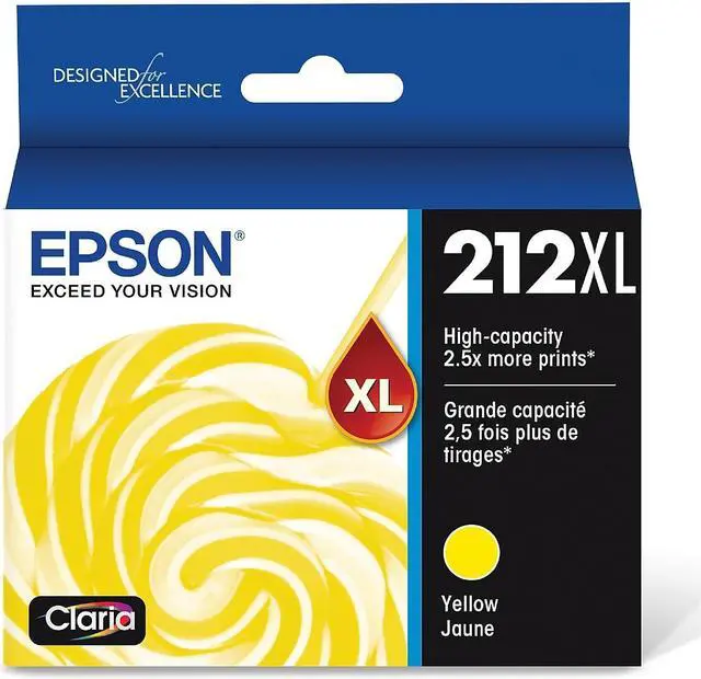 Alt view image 12 of 16 - Epson T212 Ink Cartridge - Yellow - Inkjet - High Yield