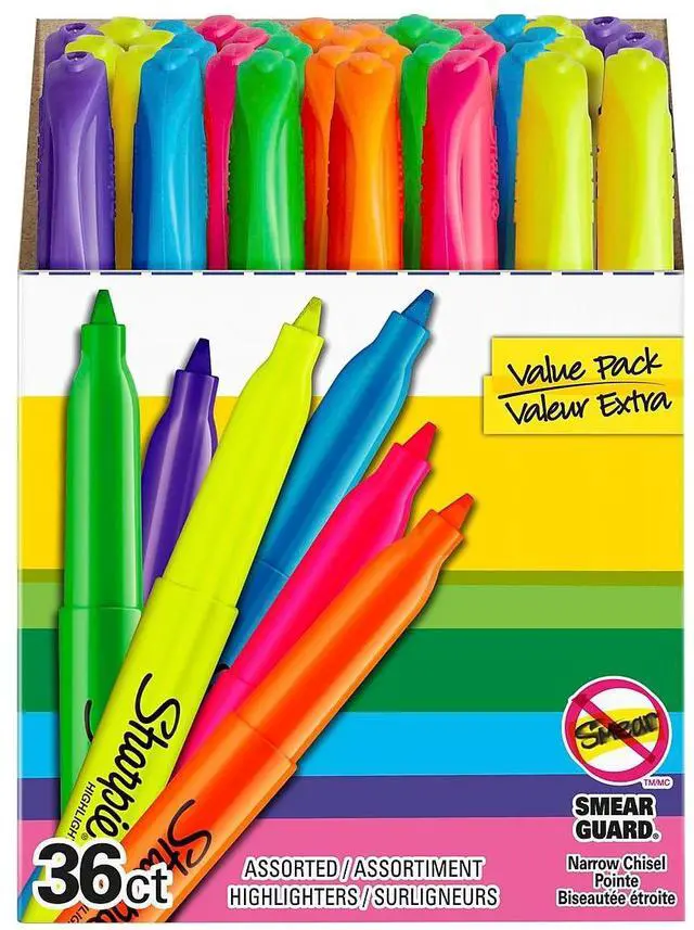 Alt view image 5 of 8 - Pocket Style Highlighters Assorted Ink Colors Chisel Tip Assorted Barrel Colors 36/Pack 2134497