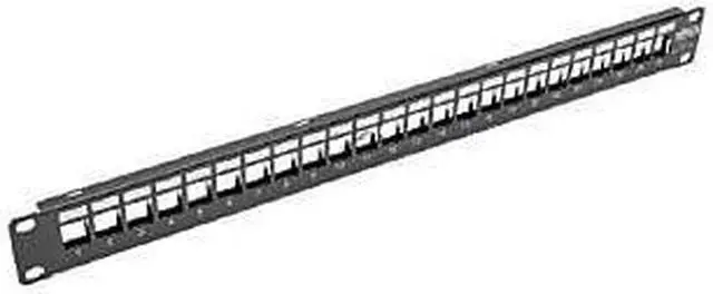 Alt view image 13 of 13 - Tripp Lite 1U Patch Panel Rackmount 24-Port Shielded Blank Keystone, Multimedia, RJ45 Ethernet, USB, HDMI Cat5e Cat6 (N062-024-KJ-SH)