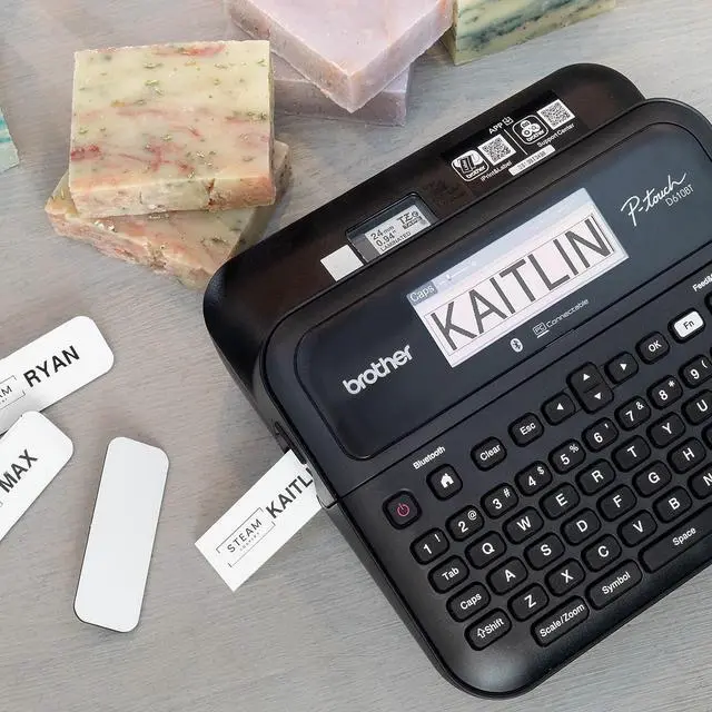Alt view image 14 of 16 - Brother® P-touch PT-D610BT Business Professional Connected Label Maker With Bluetooth® - 17 Fonts - Tape - LCD Screen - Cutter