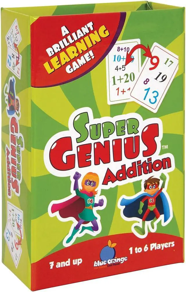 Alt view image 14 of 15 - Super Genius - Addition - Card Game by Blue Orange Games (01301)