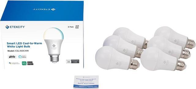 Etekcity Smart LED Cool-to-Warm White Light Bulb 